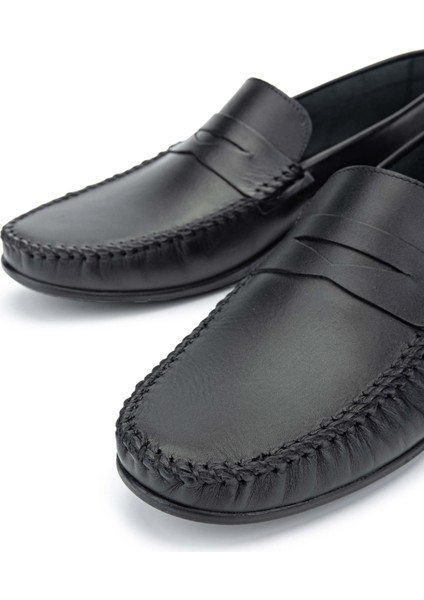 Erkek Deri Siyah Loafer Ayakkabı 572 200 Erk Ayk Y24 Sıyah fırsatları