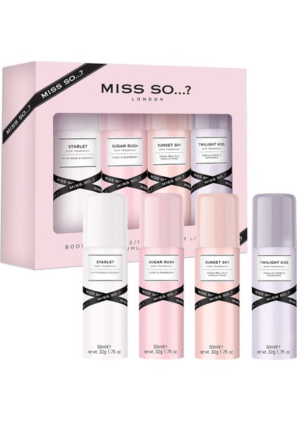 So...? Miss So Mini Galore Parfüm Mist Hediye Seti 4 x 50 ml