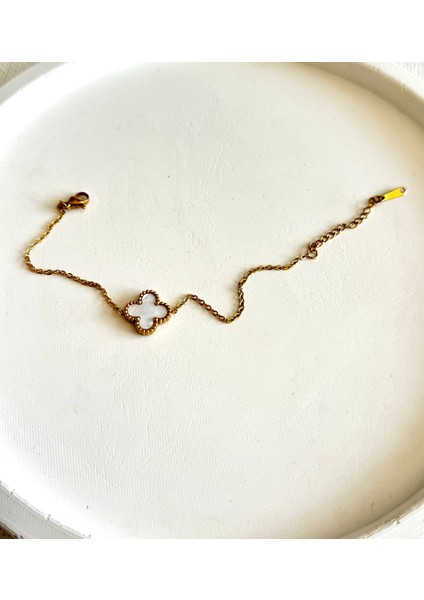 Kadın Çelik Bileklik Tekli Sedef Yonca Kararmaz Bileklik fiyatları