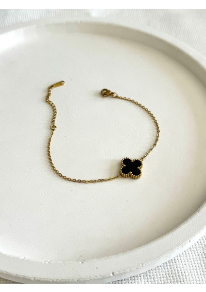 Kadın Çelik Bileklik Tekli Sedef Yonca Kararmaz Bileklik modelleri