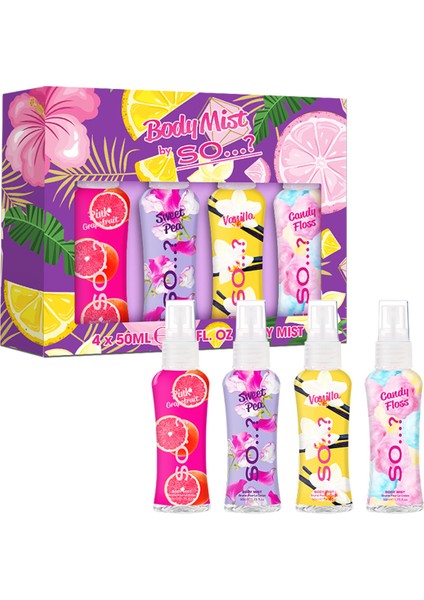 So...? So Body Mist By So Mini Mist Hediye Seti 4 x 50 ml