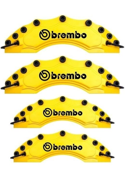 Toyota Auris Uyumlu Brembo Sarı Kaliper Kapağı 4 Parça Ön Arka Set