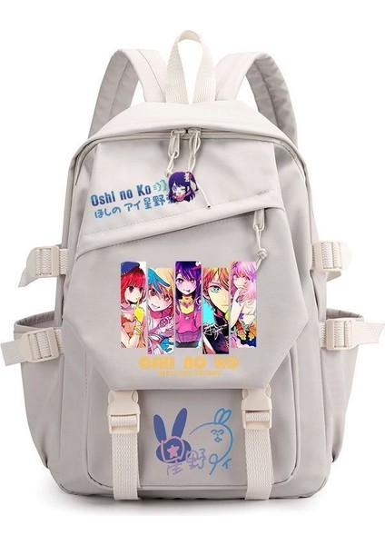 Kawaii Sırt Çantası Sevimli Karikatür Anime Genç Kızlar Için Naylon Okul Çantası Seyahat Çantası (Yurt Dışından)