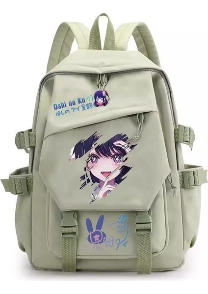 Kawaii Sırt Çantası Sevimli Karikatür Anime Genç Kızlar Için Naylon Okul Çantası Seyahat Çantası (Yurt Dışından)