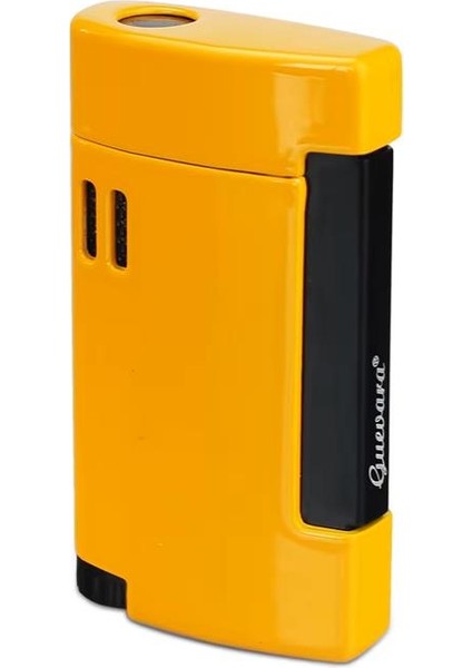 Tek Torch Pürmüz Sarı-Siyah Metal Puro Çakmağı
