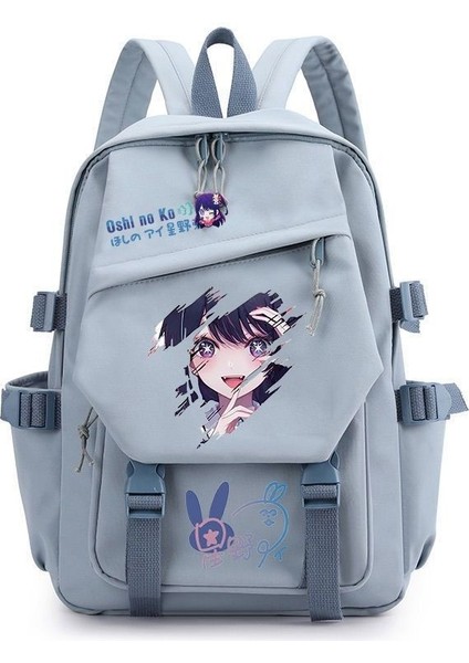 Kawaii Sırt Çantası Sevimli Karikatür Anime Genç Kızlar Için Naylon Okul Çantası Seyahat Çantası (Yurt Dışından)