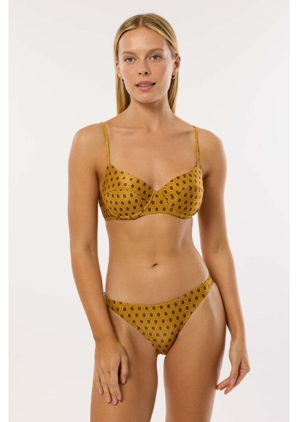 4603 Gold Simli Bikini Takımı
