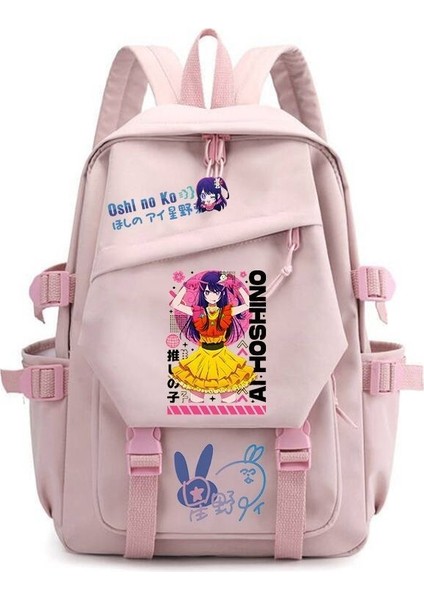 Kawaii Sırt Çantası Sevimli Karikatür Anime Genç Kızlar Için Naylon Okul Çantası Seyahat Çantası (Yurt Dışından)