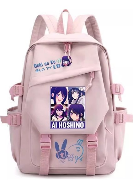 Kawaii Sırt Çantası Sevimli Karikatür Anime Genç Kızlar Için Naylon Okul Çantası Seyahat Çantası (Yurt Dışından)