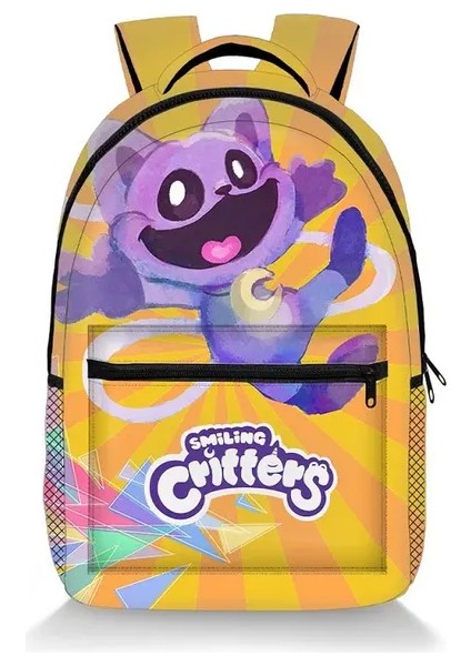 40*31*14 cm Gülümseyen Critters Sırt Çantası Gülümseyen Critters Okul Çantası Büyük Kapasiteli Çok Amaçlı Çanta Çocuklar Için Doğum Günü Noel (Yurt Dışından)