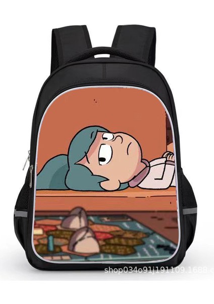 Hılda Karikatür Çocuk Sırt Çantaları15 Inç Cosplay Çift Omuzdan Askili Çanta Seyahat Çantası Hafif Dayanıklı Yürümeye Başlayan Gizli Sakli Konusmalar Kız Erkek Için (Yurt Dışından)