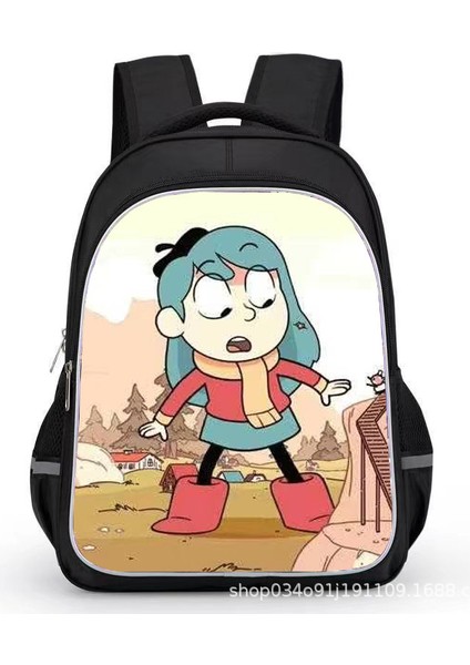 Hılda Karikatür Çocuk Sırt Çantaları15 Inç Cosplay Çift Omuzdan Askili Çanta Seyahat Çantası Hafif Dayanıklı Yürümeye Başlayan Gizli Sakli Konusmalar Kız Erkek Için (Yurt Dışından)