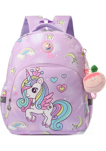 Çocuk Sevimli Sırt Çantası Erkek ve Kız Karikatür Çizimli Çanta Anaokulu Okul Çantası (Yurt Dışından)