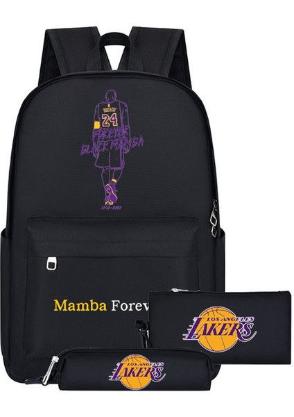 Sırt Çantası, Öğle Yemeği Kutusu Kalem Kutusu ile Rıp 3pc Okul Sırt Çantası Seti, Öğrenciler Erkekler Kızlar Için Basketbol Hayranları Hediyeler, (Yurt Dışından)