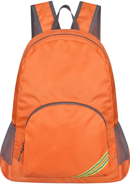 Hafif Seyahat Sırt Çantası Su Geçirmez Seyahat Sırt Çantası Örgü Cepli Kamp Çantası Hafif Seyahat Sırt Çantası Su Geçirmez Açık Hava Çantası Ultralight Yürüyüş Sırt Çantası - Turuncu (Yurt Dışından)