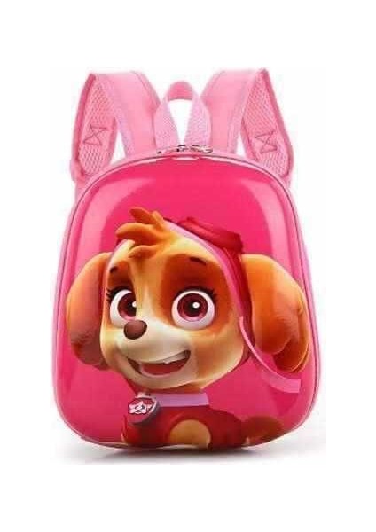 Karikatür Çanta Bebek Sevimli Çanta Sırt Çantası Erkek Kız Çocuk Anaokulu-Pembe 1 Köpek (Yurt Dışından)