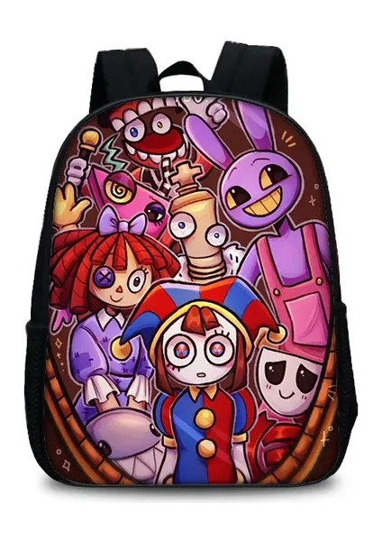 Inanılmaz Dijital Sirk Sırt Çantası 35X27X12 cm Dizüstü Bilgisayar Mochila Çantası Yaratıcı Karikatür Anime Oyunu Sevimli Okul Çantası Büyük Kapasiteli Ki (Yurt Dışından)
