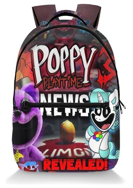 Sıcak Satış Gülümseyen Critters Büyük Kapasiteli Tam Boy Okul Çantası Sırt Çantası 30*10*41 cm Okul Çantası Dekorasyon Doğum Günü Hediyeleri (Yurt Dışından)