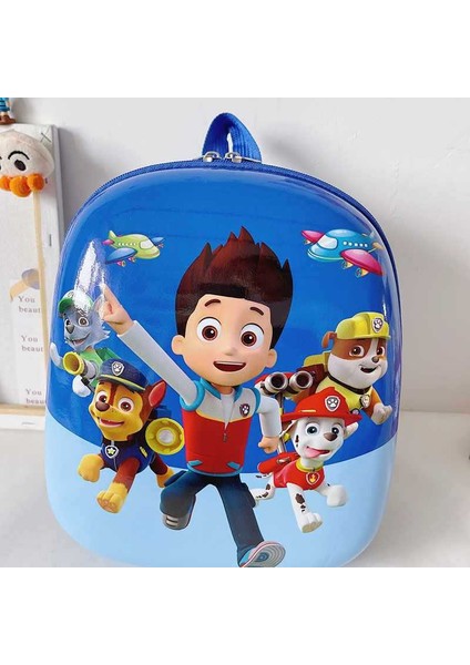 Çizimli Çanta Bebek Sevimli Çanta Sırt Çantası Erkek Kız Çocuk Anaokulu-Mavi Yukarı ve Aşağı Paw Patrol (Yurt Dışından)