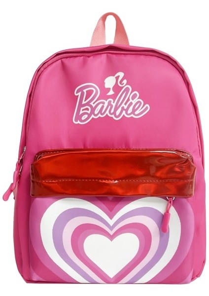 Kızlar Için Barbie Sırt Çantası, Ayarlanabilir Omuz Askılı ve Destekli Sırt Çantası, Yükseltilmiş Işlemeli Logolu Barbie Pembe 16 Inç Okul Çantası, Çocuklar Için Dayanıklı Okul Çantası (Yurt Dışından)