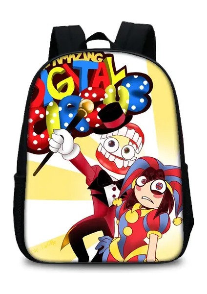 Inanılmaz Dijital Sirk Sırt Çantası 35X27X12 cm Dizüstü Bilgisayar Mochila Çantası Yaratıcı Karikatür Anime Oyunu Sevimli Okul Çantası Büyük Kapasiteli Ki (Yurt Dışından)