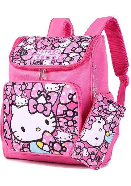 Anaokulu Ilkokul Öğrencileri Için Kalem Kutulu Karikatür Okul Çantası, Basit ve Sevimli, Büyük Kapasiteli, Hafif ve Nefes Alabilen Okul Çantası Sırt Çantası (Yurt Dışından)