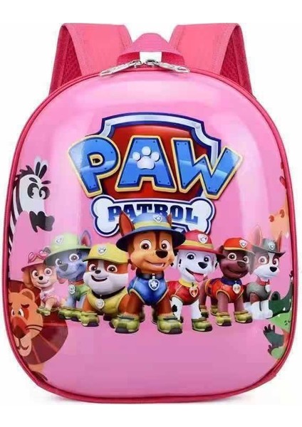 Karikatür Çanta Bebek Sevimli Çanta Sırt Çantası Erkek Kız Çocuk Anaokulu-Pembe Köpek Kombinasyonu (Yurt Dışından)