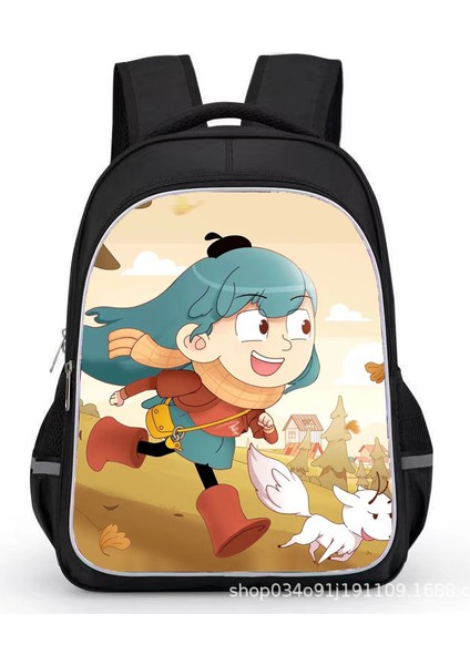 Hılda Karikatür Çocuk Sırt Çantaları15 Inç Cosplay Çift Omuzdan Askili Çanta Seyahat Çantası Hafif Dayanıklı Yürümeye Başlayan Gizli Sakli Konusmalar Kız Erkek Için (Yurt Dışından)