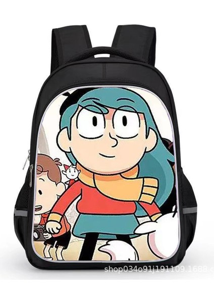 Hılda Karikatür Çocuk Sırt Çantaları15 Inç Cosplay Çift Omuzdan Askili Çanta Seyahat Çantası Hafif Dayanıklı Yürümeye Başlayan Gizli Sakli Konusmalar Kız Erkek Için (Yurt Dışından)