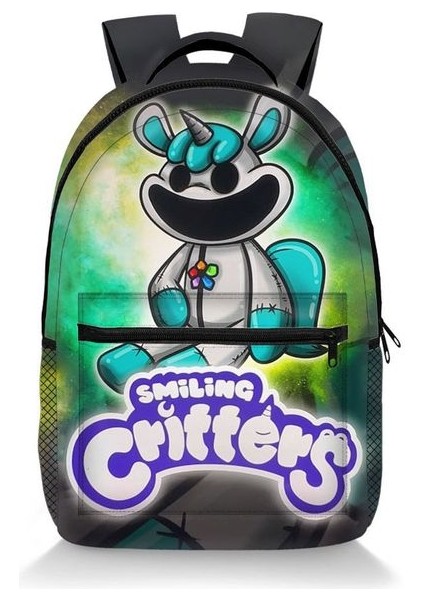 Sıcak Satış Gülümseyen Critters Büyük Kapasiteli Tam Boy Okul Çantası Sırt Çantası 30*10*41 cm Okul Çantası Dekorasyon Doğum Günü Hediyeleri (Yurt Dışından)