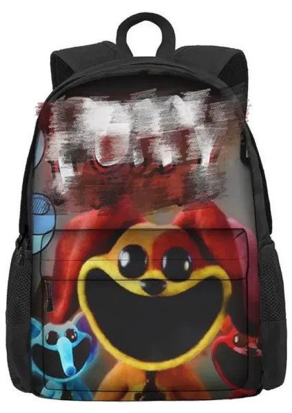 Gülümseyen Critters Sırt Çantası Gülümseyen Critters 42*32*14 cm Okul Çantası Büyük Kapasiteli Çok Amaçlı Çanta Çocuklar Için Doğum Günü Noel G (Yurt Dışından)