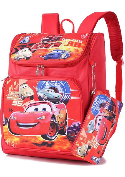 Karikatür Basit Büyük Kapasiteli Öğrenci Okul Çantası Sırt Çantası Karikatür Çocuk Anaokulu Sırt Çantası Kalem Kutusu Ile-Tom Clancy'nin Son Hava Bükücü (Yurt Dışından)