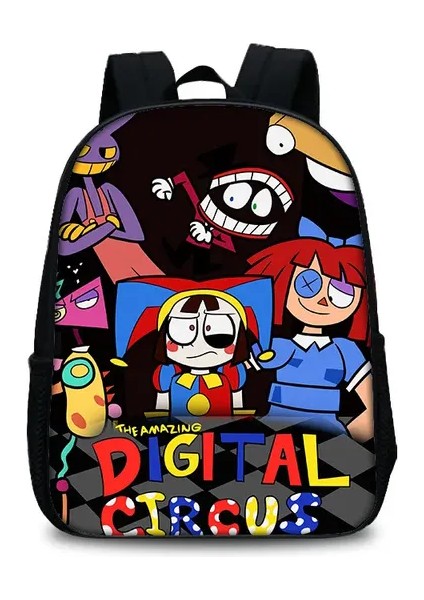 Inanılmaz Dijital Sirk Sırt Çantası 35X27X12 cm Dizüstü Bilgisayar Mochila Çantası Yaratıcı Karikatür Anime Oyunu Sevimli Okul Çantası Büyük Kapasiteli Ki (Yurt Dışından)