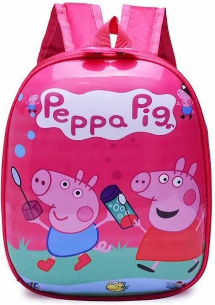 Karikatür Çanta Bebek Sevimli Çanta Sırt Çantası Erkek Kız Çocuk Anaokulu-Pembe Kabarcık Piggy (Yurt Dışından)