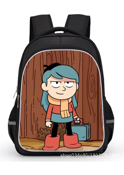 Hılda Karikatür Çocuk Sırt Çantaları15 Inç Cosplay Çift Omuzdan Askili Çanta Seyahat Çantası Hafif Dayanıklı Yürümeye Başlayan Gizli Sakli Konusmalar Kız Erkek Için (Yurt Dışından)