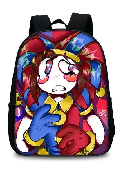 Inanılmaz Dijital Sirk Sırt Çantası 35X27X12 cm Dizüstü Bilgisayar Mochila Çantası Yaratıcı Karikatür Anime Oyunu Sevimli Okul Çantası Büyük Kapasiteli Ki (Yurt Dışından)