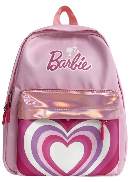 Kızlar Için Barbie Sırt Çantası, Ayarlanabilir Omuz Askılı ve Destekli Sırt Çantası, Yükseltilmiş Işlemeli Logolu Barbie Pembe 16 Inç Okul Çantası, Çocuklar Için Dayanıklı Okul Çantası (Yurt Dışından)
