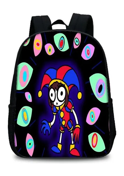Inanılmaz Dijital Sirk Sırt Çantası 35X27X12 cm Dizüstü Bilgisayar Mochila Çantası Yaratıcı Karikatür Anime Oyunu Sevimli Okul Çantası Büyük Kapasiteli Ki (Yurt Dışından)