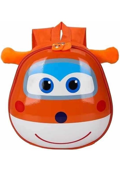 Karikatür Çanta Bebek Sevimli Çanta Sırt Çantası Erkek Kız Çocuk Anaokulu-Turuncu Uçan Adam (Yurt Dışından)