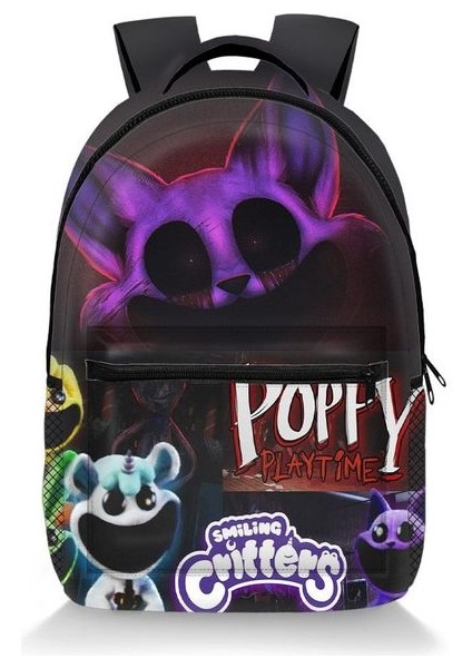 Sıcak Satış Gülümseyen Critters Büyük Kapasiteli Tam Boy Okul Çantası Sırt Çantası 30*10*41 cm Okul Çantası Dekorasyon Doğum Günü Hediyeleri (Yurt Dışından)