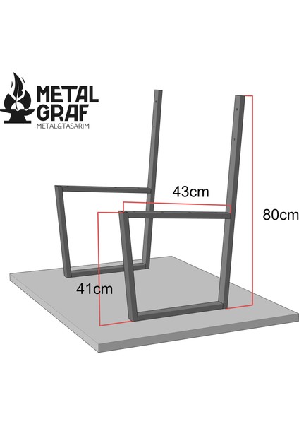 Metal bank Ayağı