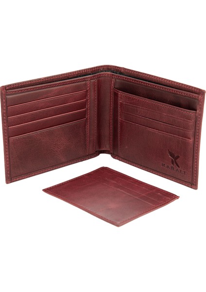 Deri Erkek Cüzdan Bordo C245-06 fırsatları