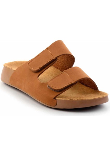 Taba Nubuk Hakiki Deri Kadın Terlik K04819011101 modelleri