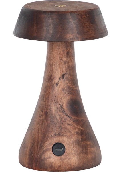 Morchella Şarjlı Wenge Mantar Masa Lambası