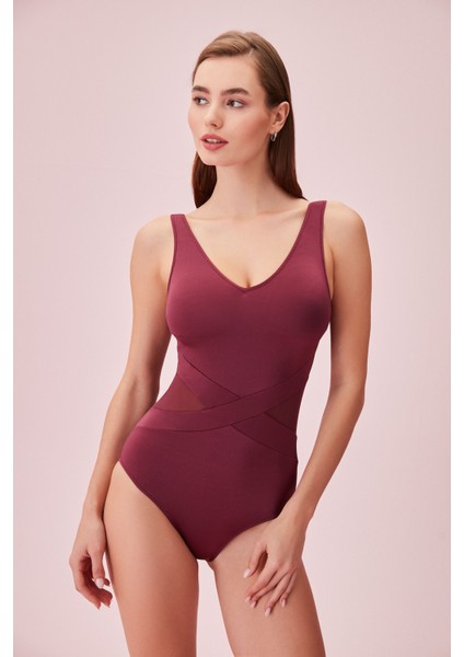 V Yaka Tüllü Mayo fiyatları