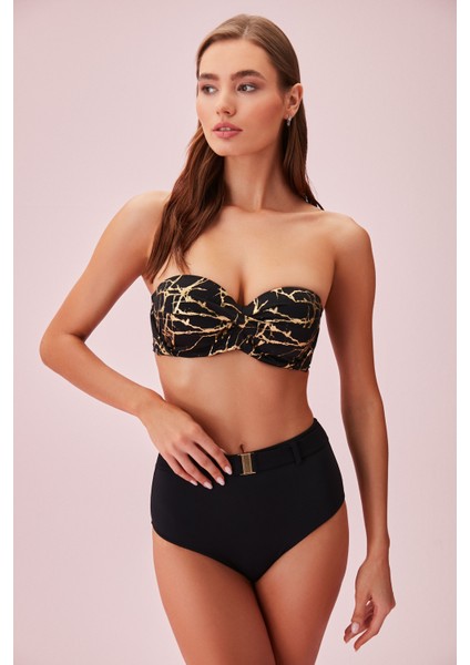 Yüksek Bel Kemerli Bikini Alt