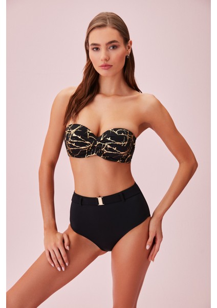 Yüksek Bel Kemerli Bikini Alt