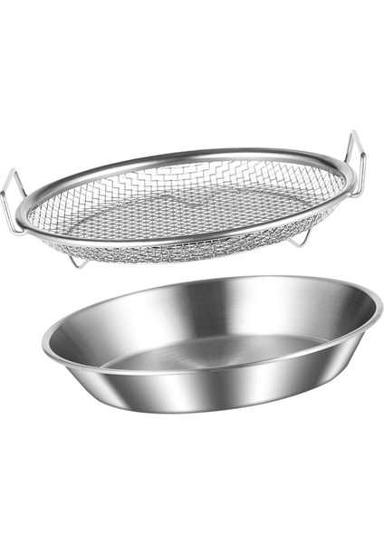 Kı Yağı Tepsisi Paslanmaz Çelik Kulplu Kı Kabı 24CM (Yurt Dışından)