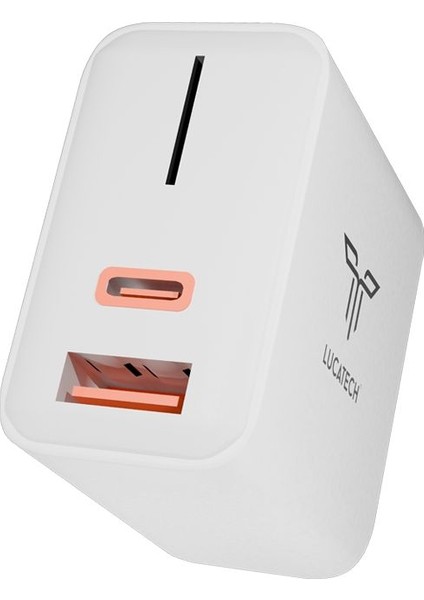 Apple iPhone 15 Pro Max Uyumlu Ultra Hızlı Şarj Adaptörü Pd + USB Çift Girişli