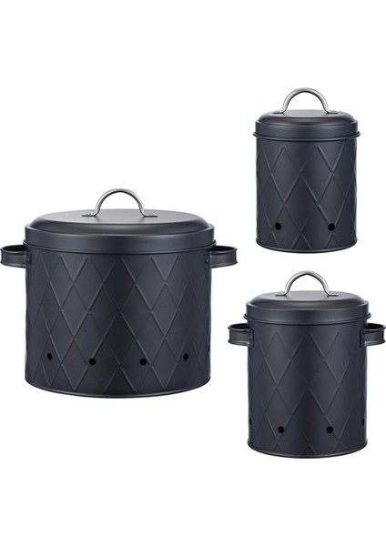 3x Soğan Depolama Sarımsak Sebzeler Piş Mutfak Için (Yurt Dışından)